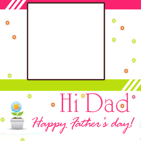 Hi Dad Happy Father's Day Yellow Rose