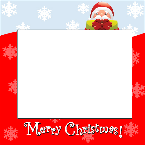 Classic Red Merry Christmas Photo Card