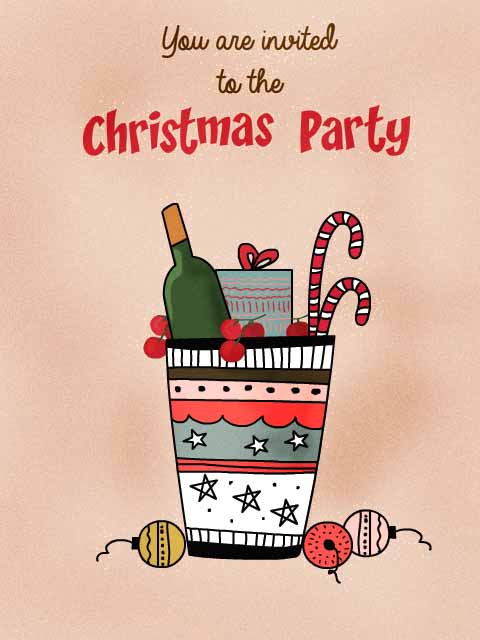 Christmas Party Invitation Card
