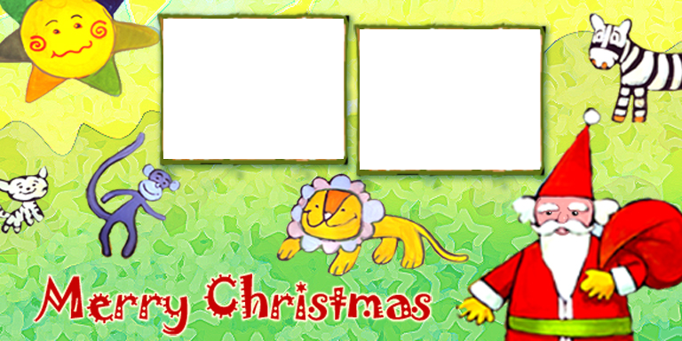 Merry Christmas Photo Collage Card