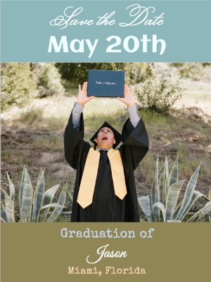 Graduation Save the Date Card