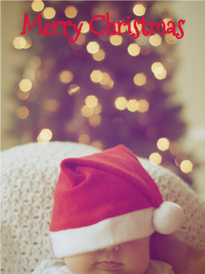 Festive Santa Hat Holiday Greeting