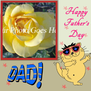 Happy Father's Day Floral Dad Card