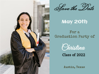 Graduation Save the Date Card