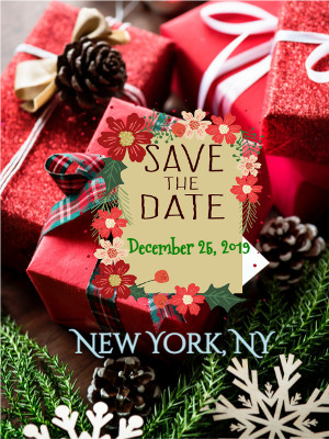 Christmas Holiday Save the Date