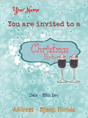 Elegant Christmas Party Invitation