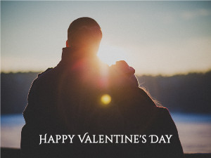 Sunset Couple Valentine's Day Card