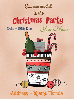 Christmas Party Invitation Card