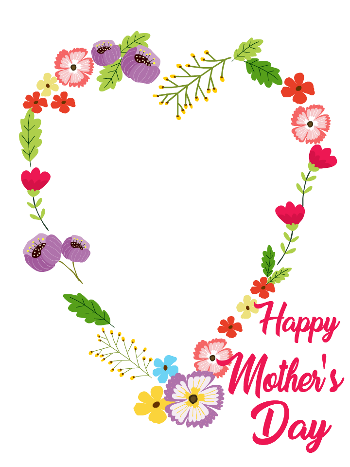 Happy Mother's Day Floral Frame