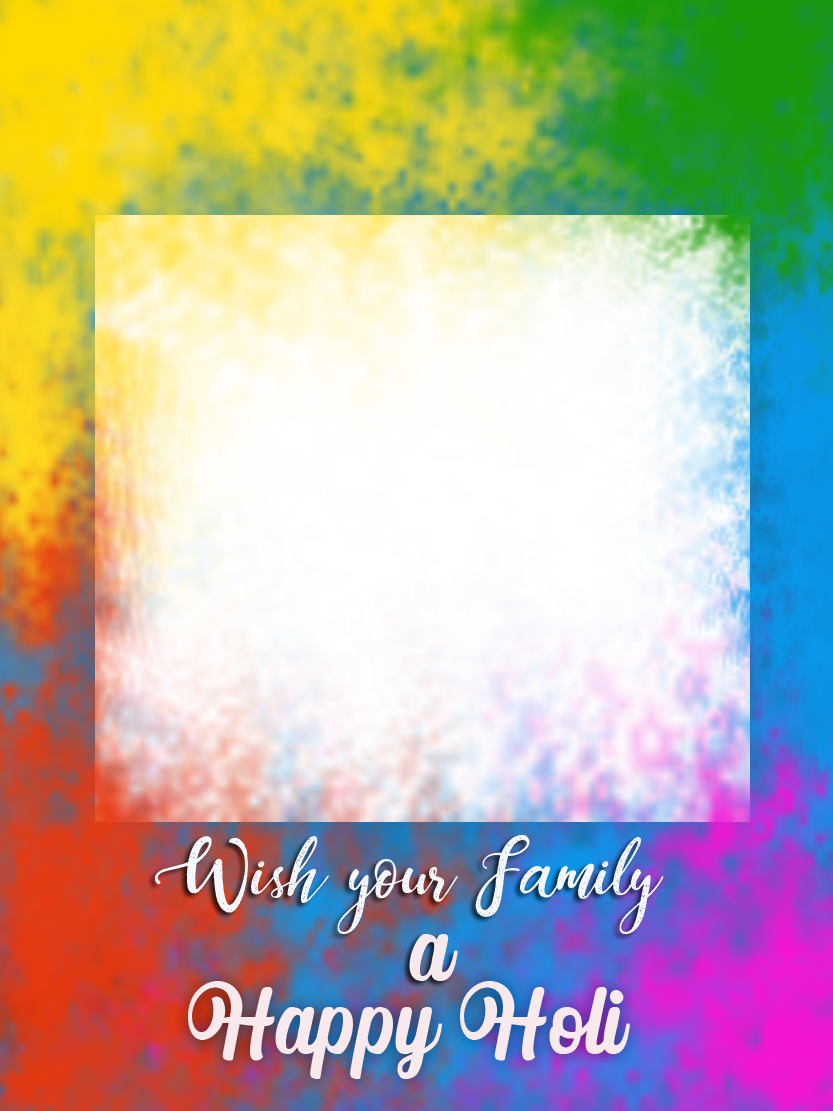Happy Holi Family Greeting Card