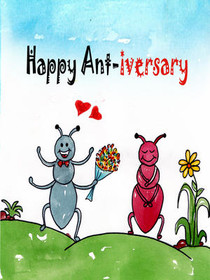 Happy Ant-iversary Greeting Card