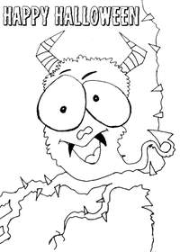 Happy Halloween Monster Head