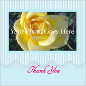 Yellow Rose Thank You Card
