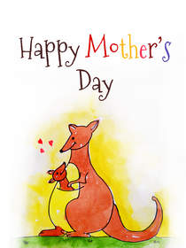 Happy Mother's Day Kangaroo Card