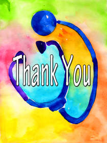 Colorful Thank You Greeting Card
