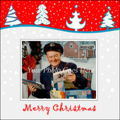 Red Christmas Trees Photo Card