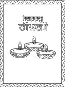 Happy Diwali Greeting Card