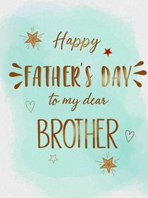 Happy Father's Day Brother Card