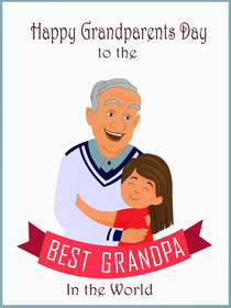 Best Grandpa Grandparents Day Card