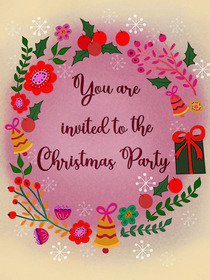 Christmas Party Invitation Card