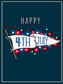 Happy 4th of July Greeting Card