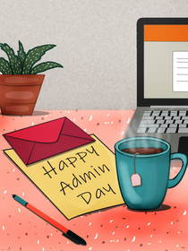 Happy Admin Day Greeting Card