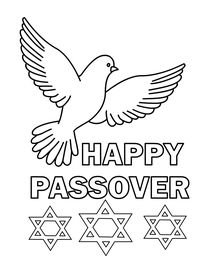 Happy Passover Dove Greeting Card