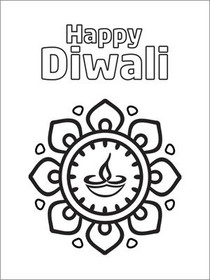 Happy Diwali Greeting Card