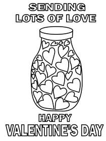 Jar of Love Valentine's Day Card