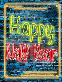 Happy New Year Neon Sign