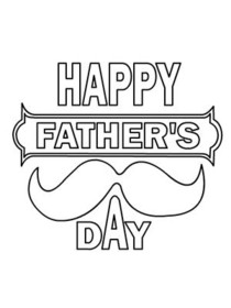 Happy Father's Day Mustache Card