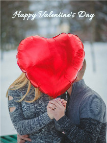 Happy Valentine's Day Heart Balloon