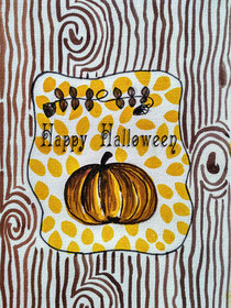 Cheerful Happy Halloween Pumpkin Card
