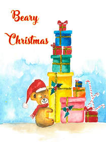 Beary Christmas Gift Stack