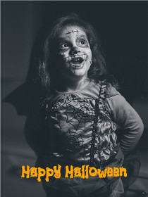 Zombie Happy Halloween Greeting Card