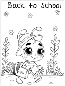 Back to School Bee Character