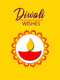 Diwali Wishes Greeting Card
