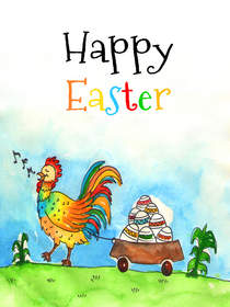 Happy Easter Greeting Card