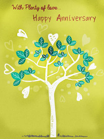 With Plenty of Love Anniversary Card