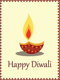 Happy Diwali Greeting Card