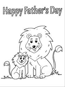 Father's Day Lion and Cub