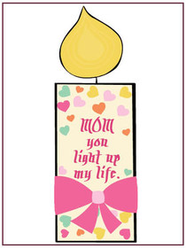 Mom Light Up My Life Greeting Card