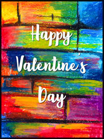 Colorful Happy Valentine's Day