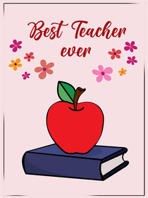 Best Teacher Ever Apple Card