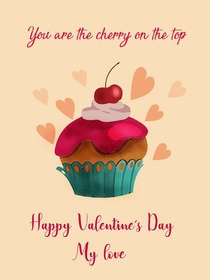 Cherry on Top Valentine's Day Card