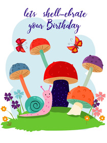 Shell-ebrate Birthday Greeting Card
