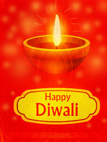 Happy Diwali Greeting Card