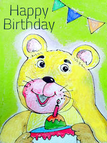 Happy Birthday Yellow Bear
