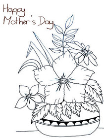 Happy Mother's Day Flower Basket