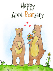 Happy Anni-Bearsary Card